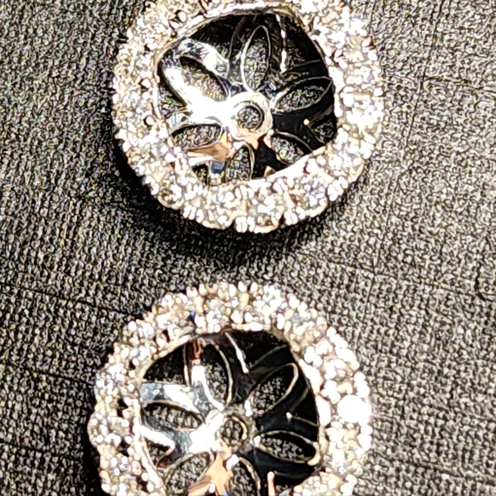 Diamond earring jacket.